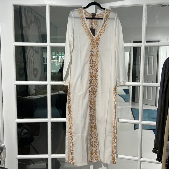 inca Tops - NWT INCA cotton embroidered full length tunic